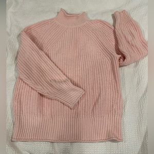 J Crew pink oversized sweater size medium 100% cotton